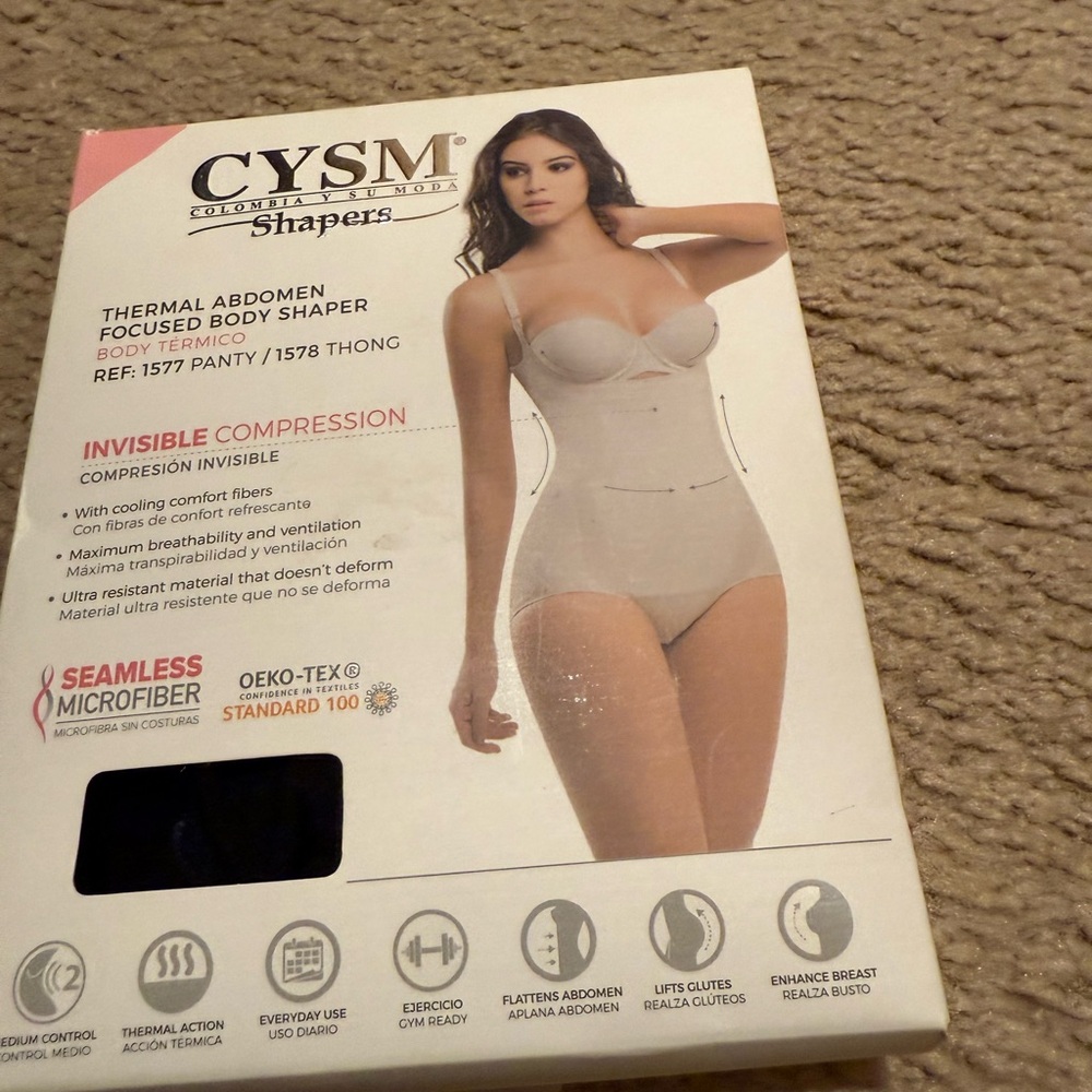 CYSM Women's Thermal Body Shaper - Beige - Picture 3 of 4